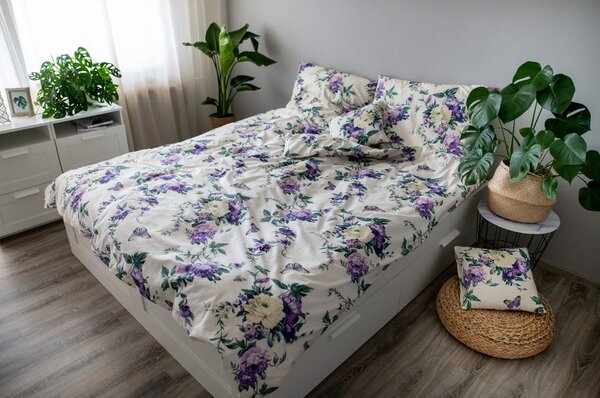 Pamučna posteljina Cotton House Violeta, 140 x 200 cm