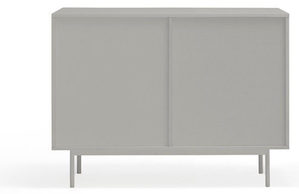 Siva/u prirodnoj boji niska komoda u dekoru hrasta 108x80 cm Sierra – Teulat