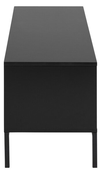 Crna TV komoda u dekoru jasena 140x45 cm Seaford – Actona