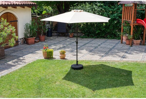 Bež suncobran bez postolja Bonami Essentials Sun, Ø 300 cm