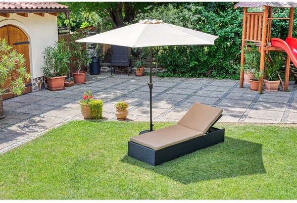 Bež suncobran bez postolja Bonami Essentials Sun, Ø 300 cm