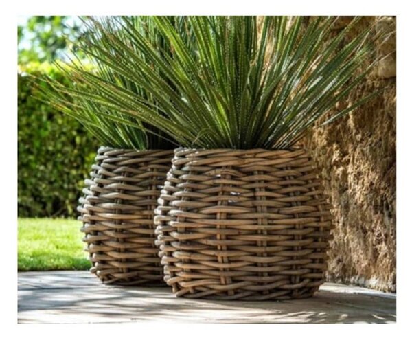 Crna tegla od umjetnog ratana Bonami Essentials Grande Fiore