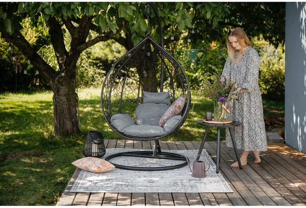 Sivi vrtni stol Debut Lounge, Ø 51 cm