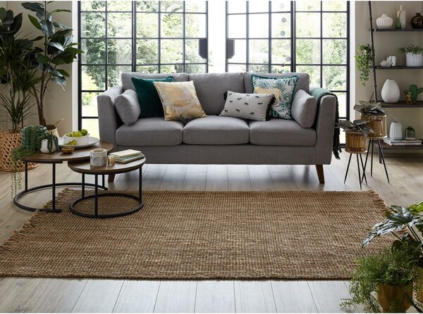 Smeđi tepih od jute Flair Rugs, 160 x 230 cm