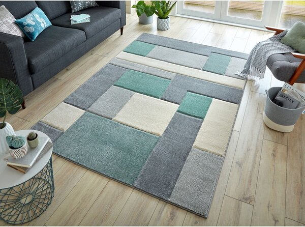 Zeleno-sivi tepih Flair Rugs Cosmos, 160 x 230 cm