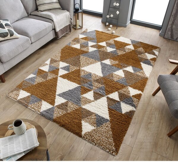 Narančasto-sivi tepih Flair Rugs Nuru, 80 x 150 cm