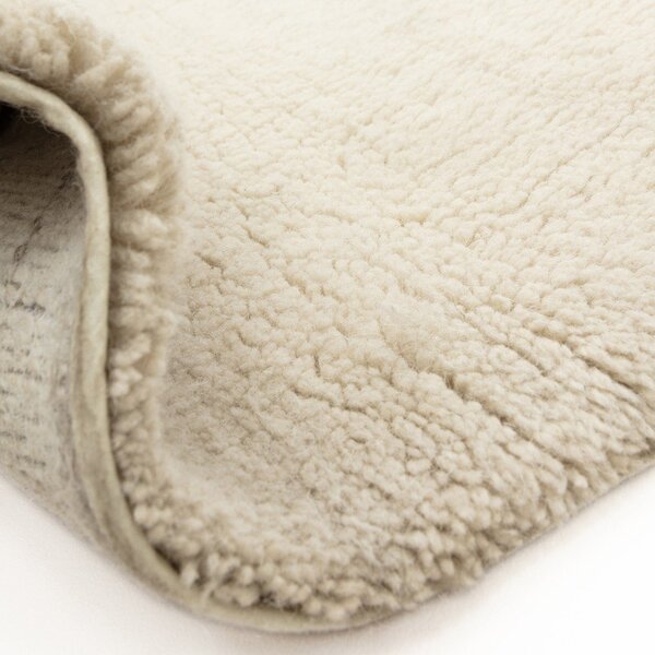 Krem periv/ručno rađen vunen tepih 200x290 cm Azera Crosshatch – Asiatic Carpets