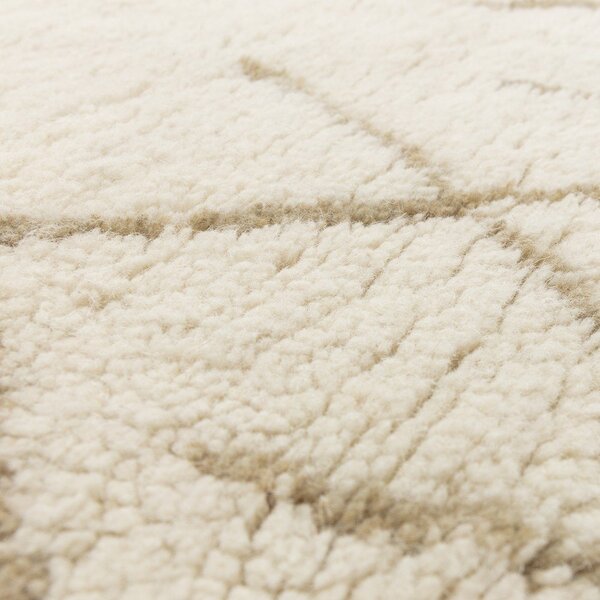 Krem periv/ručno rađen vunen tepih 200x290 cm Azera Crosshatch – Asiatic Carpets