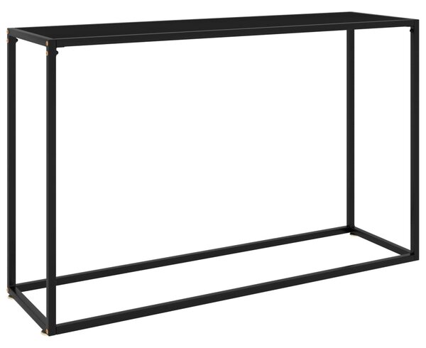 VidaXL Konzolni stol crni 120 x 35 x 75 cm od kaljenog stakla