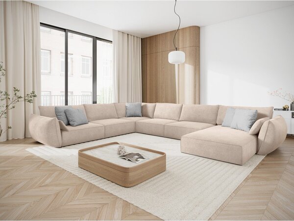 Bež kutna garnitura (lijevi kut) Vanda - Mazzini Sofas
