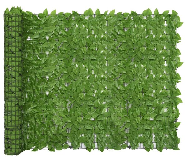 VidaXL Balkonski zastor sa zelenim lišćem 600 x 150 cm