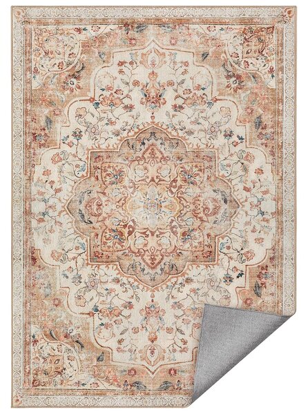 Neklizajući tepih 120x170 cm tradicionalnog vintage stila, cappuccino bež