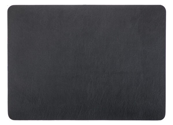 Crna prostirka s imitacijom kože ZicZacTogo, 33 x 45 cm