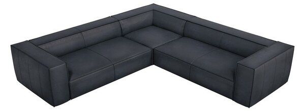Tamno plava kožna kutna garnitura (promjenjiva) Madame – Windsor & Co Sofas