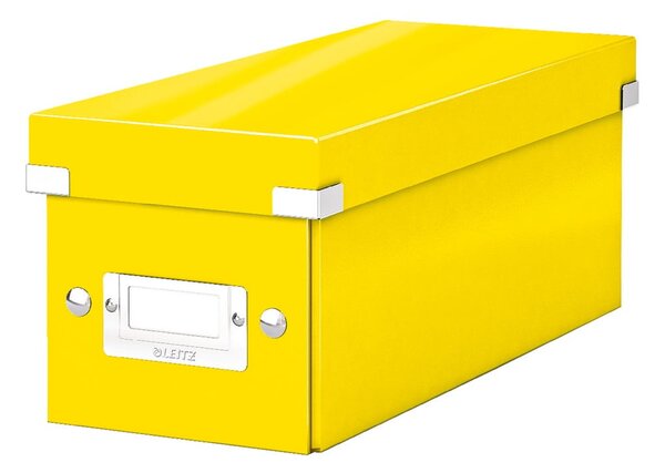 Žuta kartonska kutija za pohranu s poklopcem 14x35x14 cm Click&Store – Leitz