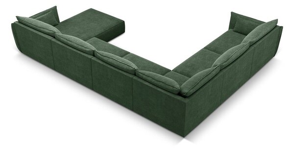 Tamno zelena kutna garnitura (lijevi kut) Vanda - Mazzini Sofas