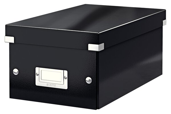 Black Friday - Crna kutija za pohranu s poklopcem Leitz Click&Store, duljina 35 cm