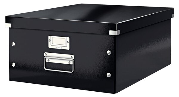 Crna kartonska kutija za pohranu s poklopcem 37x48x20 cm Click&Store – Leitz