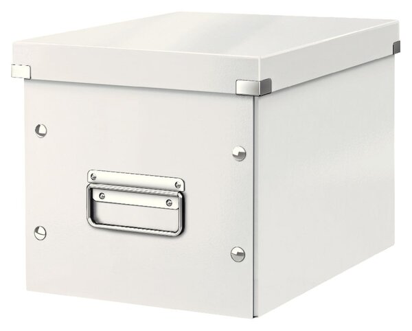 Bijela kartonska kutija za pohranu s poklopcem 26x26x24 cm Click&Store – Leitz