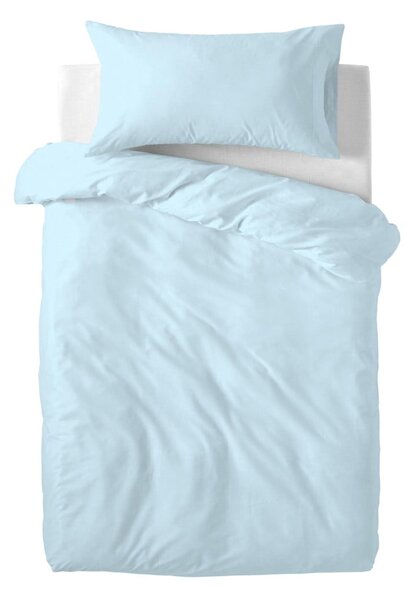 Black Friday - Plava dječja pamučna posteljina Happy Friday Basic, 100 x 120 cm