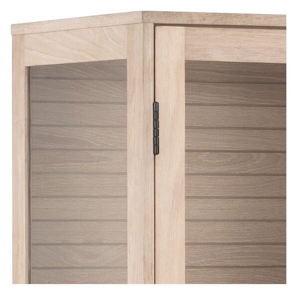 Vitrina u dekoru hrasta u prirodnoj boji 80x180 cm Linley – Actona