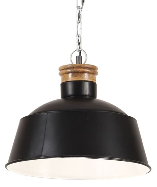 VidaXL Industrijska viseća svjetiljka 32 cm crna E27