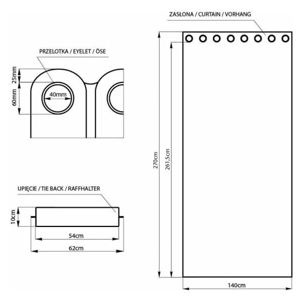 Ljubičasta zavjesa za djelomično zamračenje od samta 140x270 cm Eyelets – Restilo