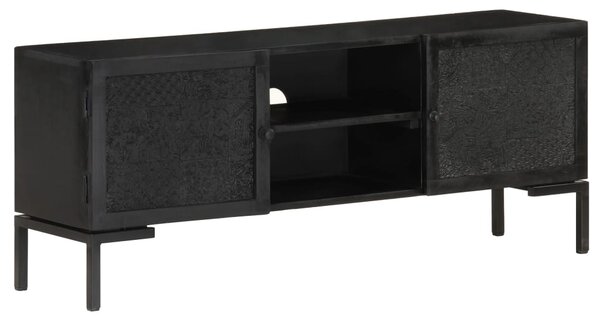 VidaXL TV ormarić crni 115 x 30 x 46 cm od masivnog drva manga