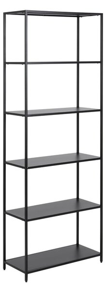 Crna metalna biblioteka 70x185 cm Newcastle – Actona