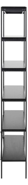 Crni regal u dekoru jasena 94x172 cm Angus – Actona