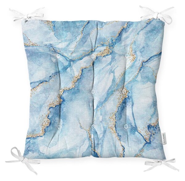 Jastuk za stolicu Minimalist Cushion Covers Marble Blue, 40 x 40 cm
