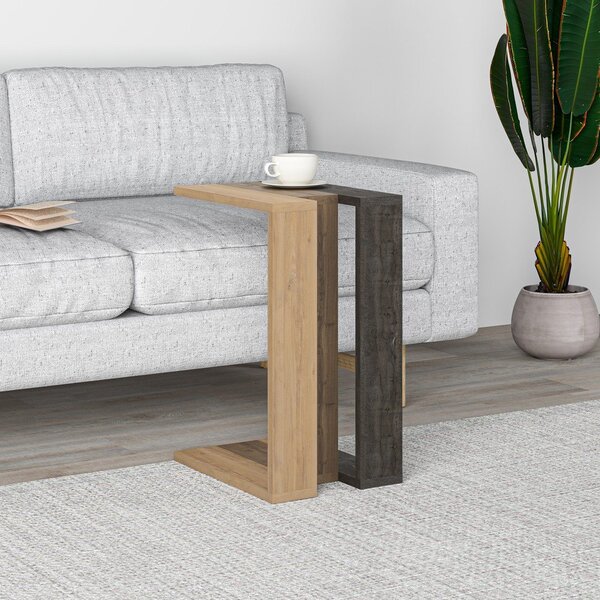 Pomoćni stol u dekoru hrasta 40x30 cm Macha – Marckeric