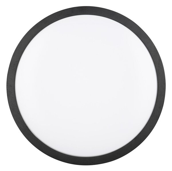 Crna LED stropna svjetiljka ø 40 cm Iseo – Trio