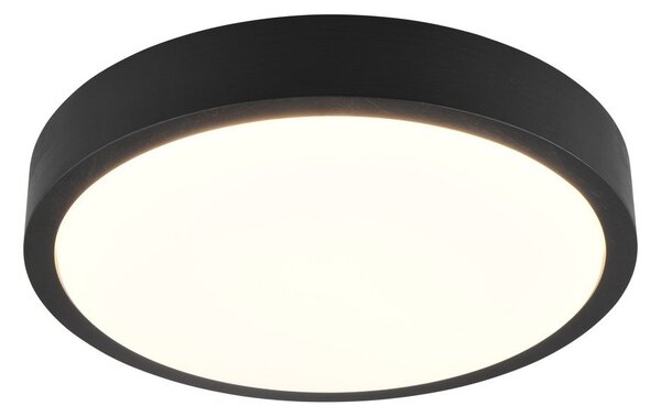 Crna LED stropna svjetiljka ø 40 cm Iseo – Trio