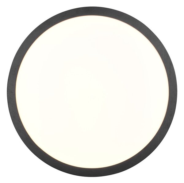 Crna LED stropna svjetiljka ø 40 cm Iseo – Trio