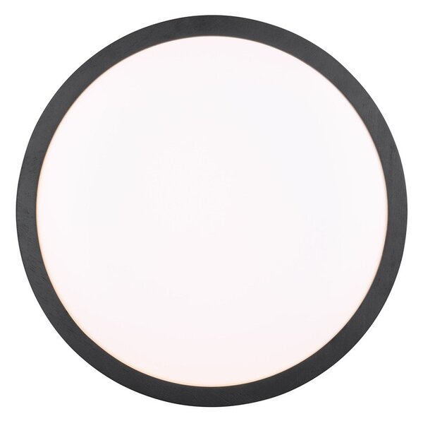 Crna LED stropna svjetiljka ø 40 cm Iseo – Trio