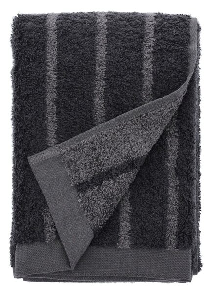 Sivi ručnik iz Terry pamuka Södahl Strips, 100 x 50 cm