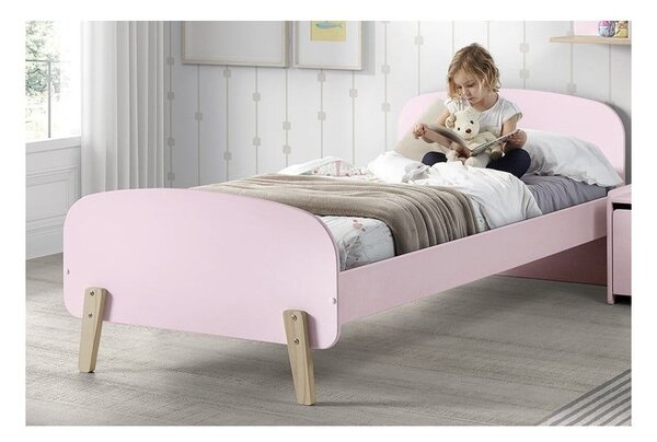 Ružičasti krevetić Vipack Kiddy, 200 x 90 cm