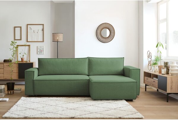 Zelena sklopiva kutna garnitura (promjenjiva) Nihad – Bobochic Paris