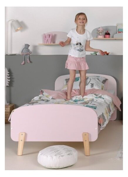 Ružičasti krevetić Vipack Kiddy, 200 x 90 cm