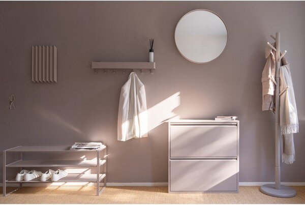 Smeđe-sivi metalni ormarić za cipele 70x48,5x29 cm Rex – Spinder Design