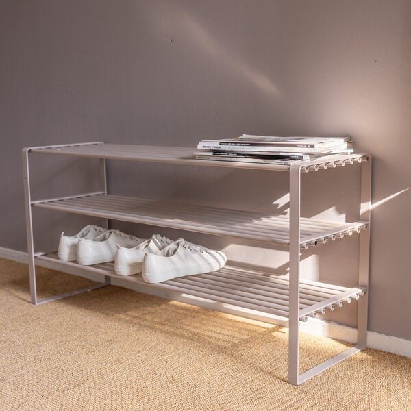 Smeđe-sivi metalni ormarić za cipele 70x48,5x29 cm Rex – Spinder Design