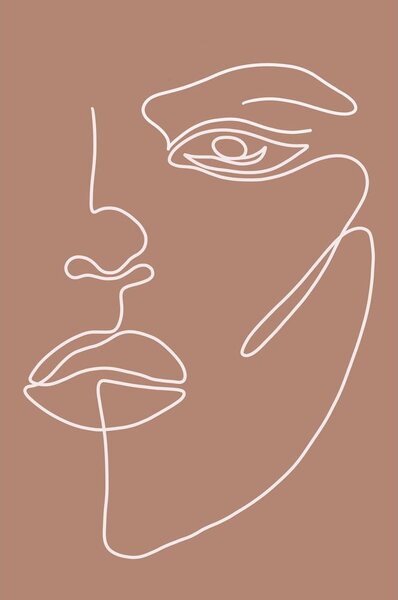 Plakat 29x41 cm Woman Face – Veronika Boulová