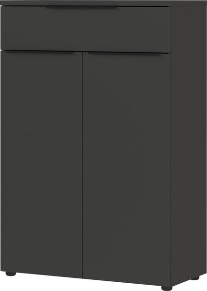 Antracitno siva visoka komoda 81x120 cm Mailand – Germania