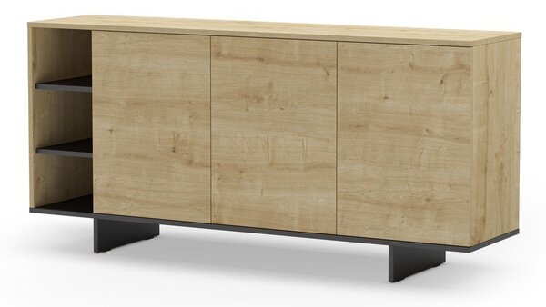 Niska komoda u dekoru hrasta u prirodnoj boji 170x80 cm Cequoia – Marckeric