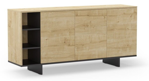 Niska komoda u dekoru hrasta u prirodnoj boji 170x80 cm Cequoia – Marckeric