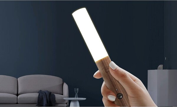 Smeđa LED zidna lampa s USB Baton – Gingko
