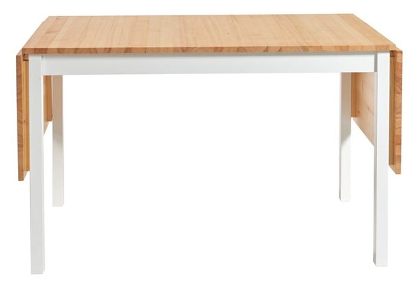 Sklopivi blagovaonski stol od borovine s bijelom konstrukcijom Bonami Essentials Brisbane, 120 (200) x 70 cm