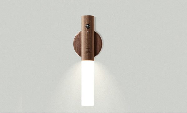Smeđa LED zidna lampa s USB Baton – Gingko