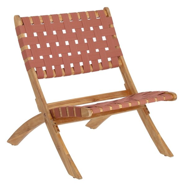 Black Friday - Terakota vrtna sklopiva stolica od bagremovog drveta Kave Home Chabeli